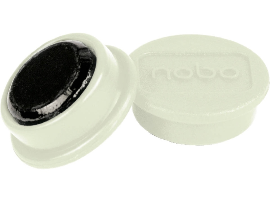 Pack 10 Imanes NOBO 24 mm (Blanco)