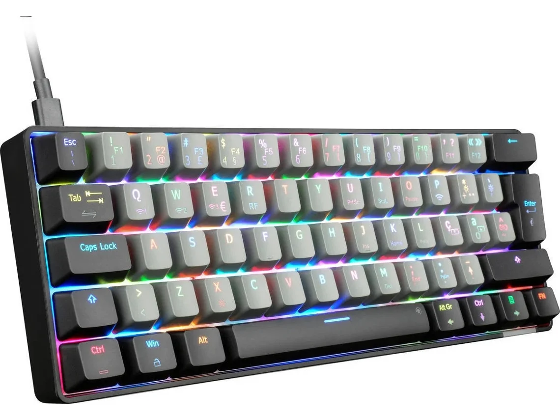 Mini Teclado Tri-Mode N'Play Conquer 4.0 (Mecánico - Negro)
