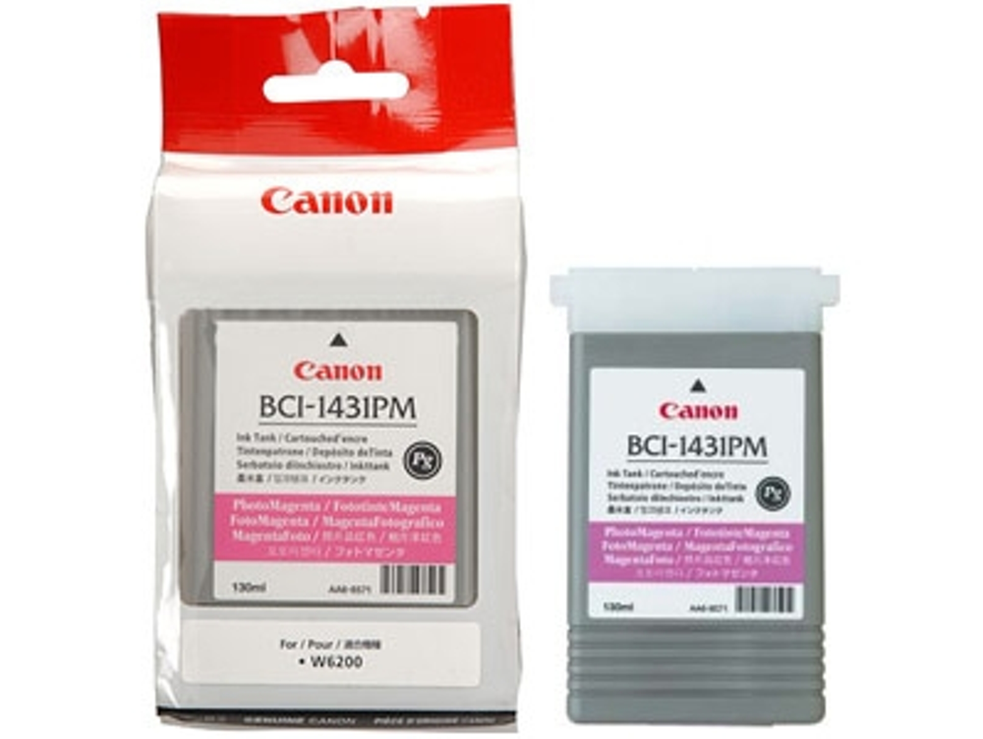 Cartucho de tinta Original CANON BCI-1431PM Magenta 8974A001  para imagePROGRAF W6200, W6400, W6400 Dye