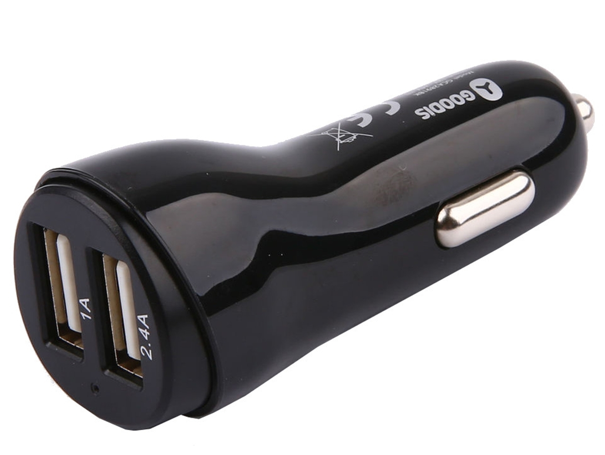 Cargador de coche 2 Usb GOODIS 5V-3.4A Negro