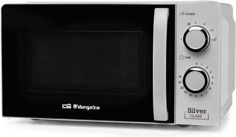 Microondas ORBEGOZO MI2118 (20 L - Sin Grill - Gris)