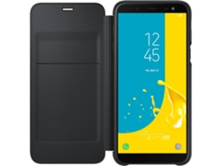 Funda SAMSUNG Galaxy J6 Flip Wallet Negro
