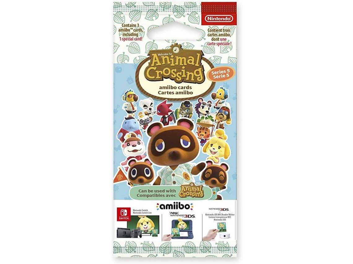 Juego Pack 3 Tarjetas Amiibo Animal Crossing Series 5