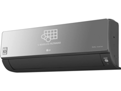 Unidad Interior de Aire Acondicionado LG Mirror 09UVN.SET (20 m² - 2168 Frig/h - Negro)