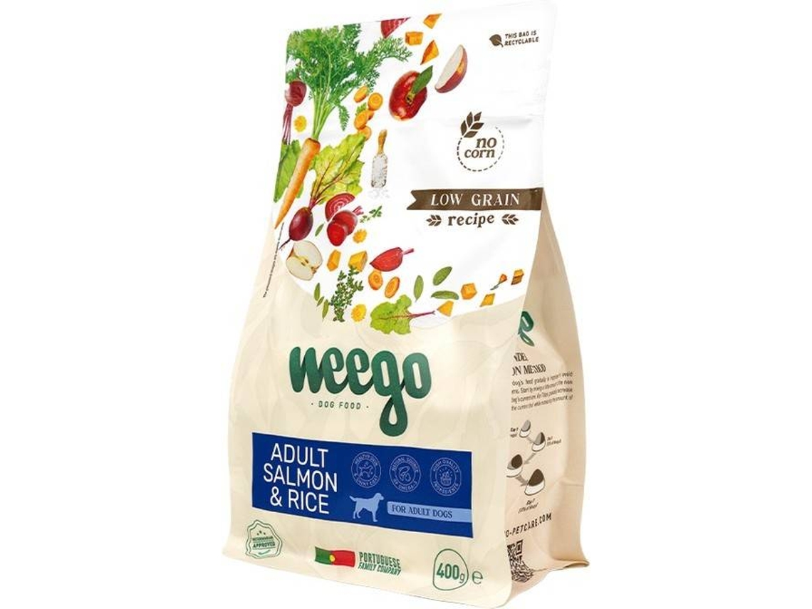 Pienso Seco para Perros WEEGO Low Grain Salmón y Arroz (400 g)