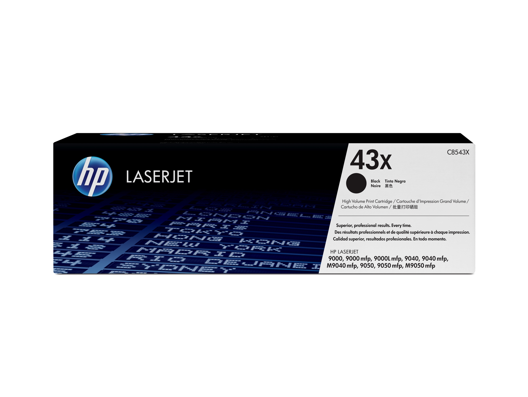 Cartucho original de tóner negroHP 43X LaserJet
