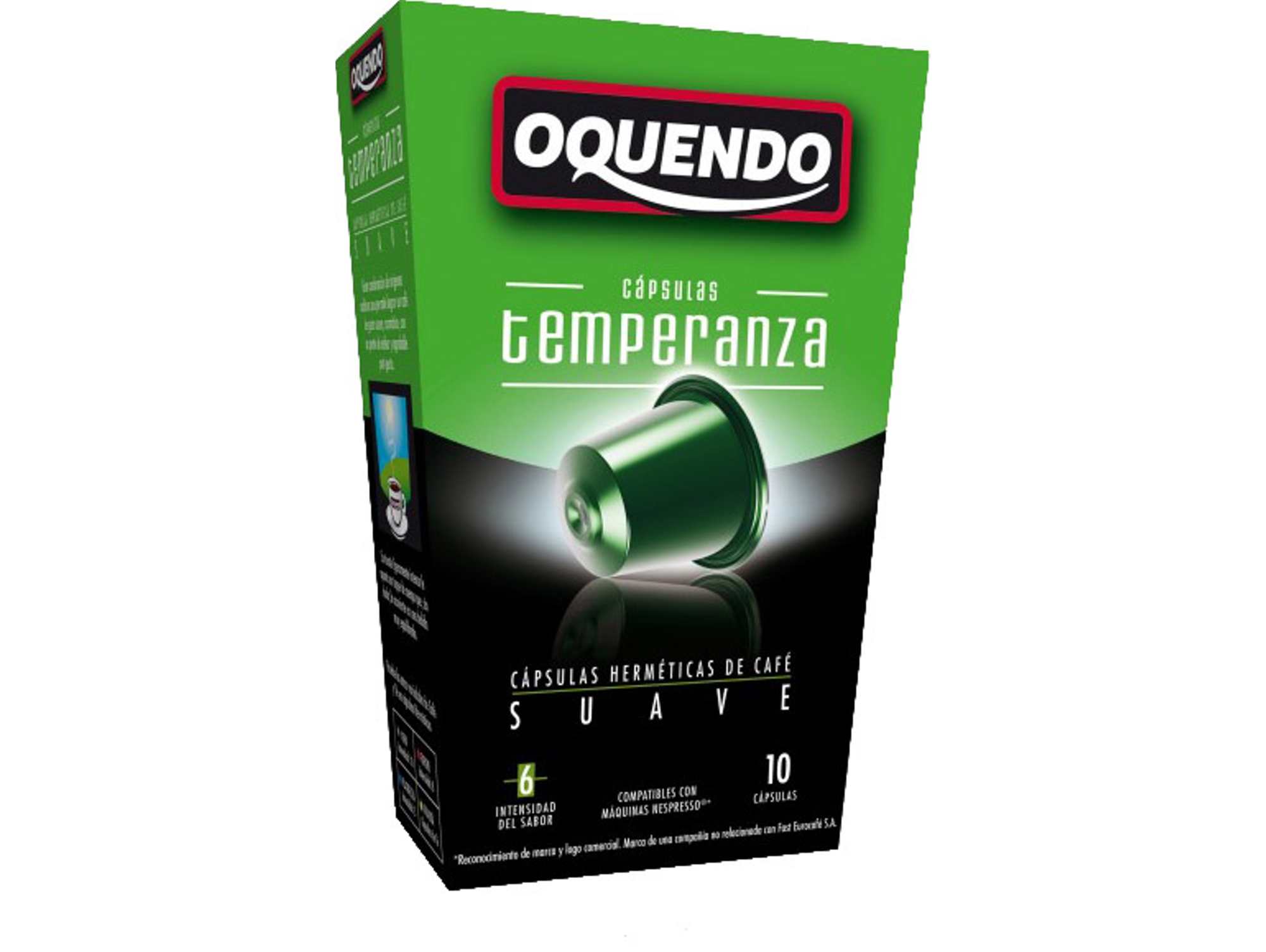 Cápsulas Café OQUENDO Temperanza Suave