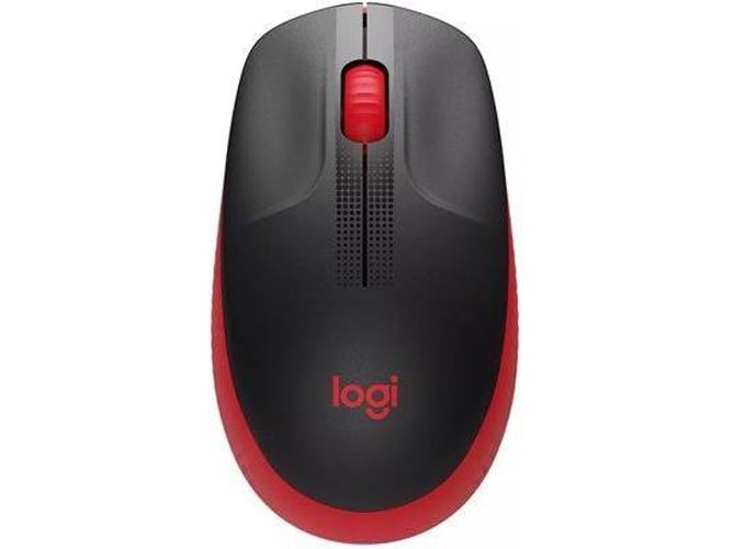 Ratón LOGITECH M190  (Inalámbrico - Casual - 1000 dpi - Rojo)