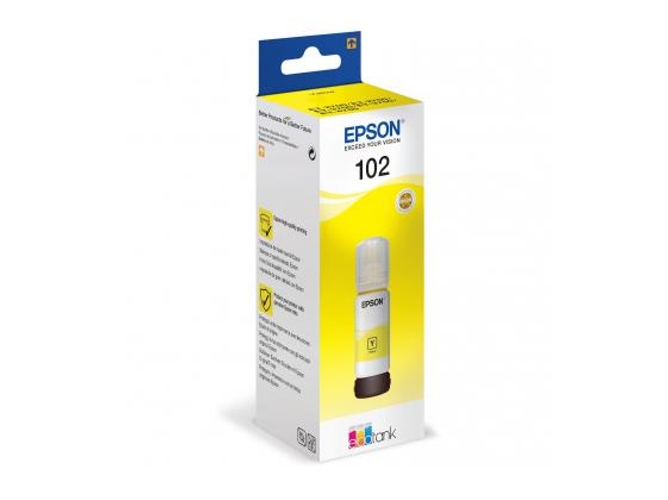 Tinta Original EPSON 102 EcoTank — Amarillo | 6000 Páginas