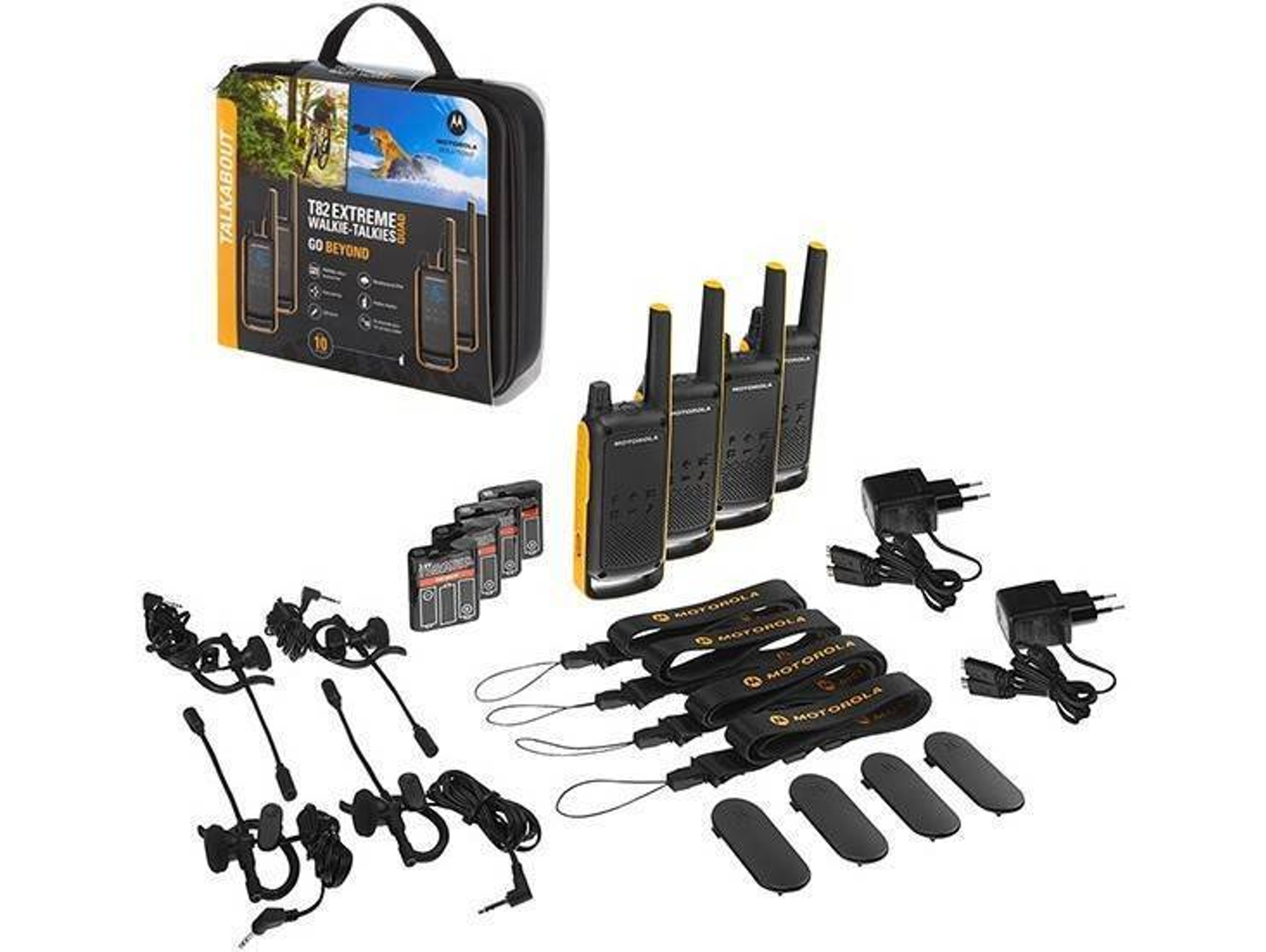 Walkie-talkie MOTOROLA T82 Extreme Quad (16 Canales - 10 Km