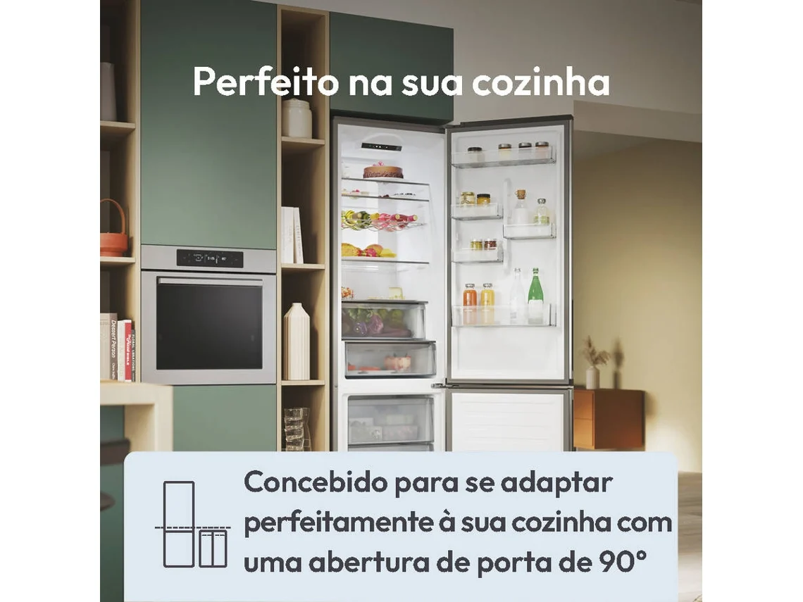 Frigorífico Combi CANDY CNCQ2T618EW (No Frost - 185 cm - 355 L