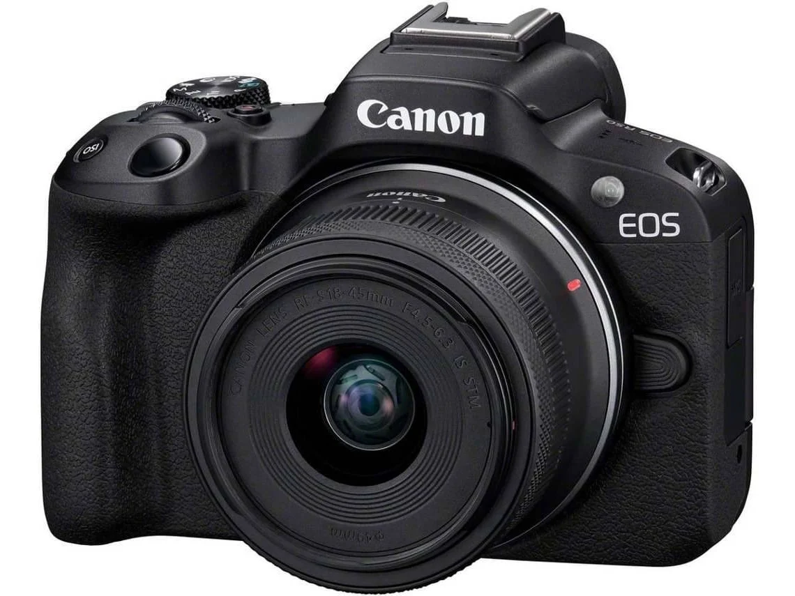 Kit Doble Cámara Fotográfica CANON EOS R50 + RF-S 18-45MM + RF-S 55-210MM BLACK (Encaje: Canon RF - Apertura: F4.5-6.3 /F5-7.1 IS STM)