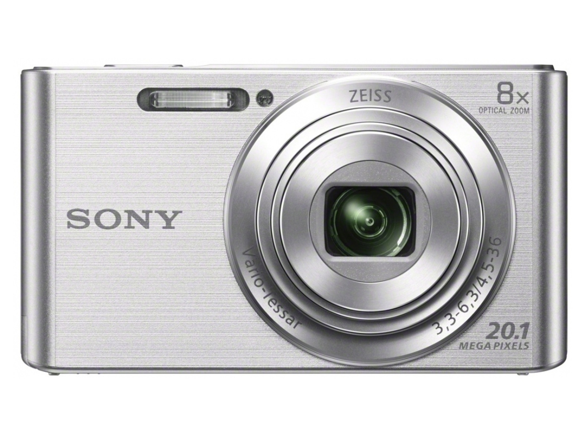 Cámara Compacta SONY W830  (Plata - 20.1 MP - ISO: 80 a 3200 - Zoom Óptico: 8x)