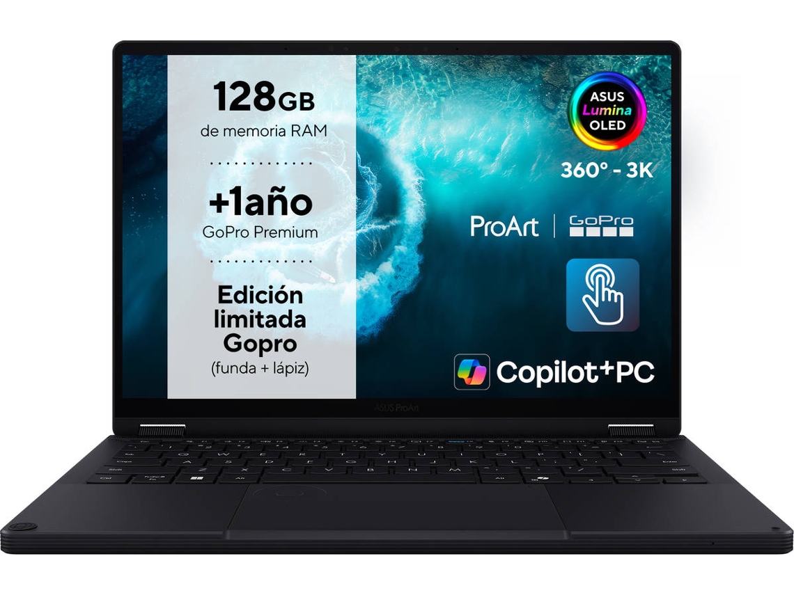 Portátil ASUS ProArt PX13 OLED HN7306EAC-LX084W Copilot+ PC (13.3'' - AMD Ryzen Al Max+ 395 - RAM:128 GB - 2 TB SSD - AMD Radeon Graphics)