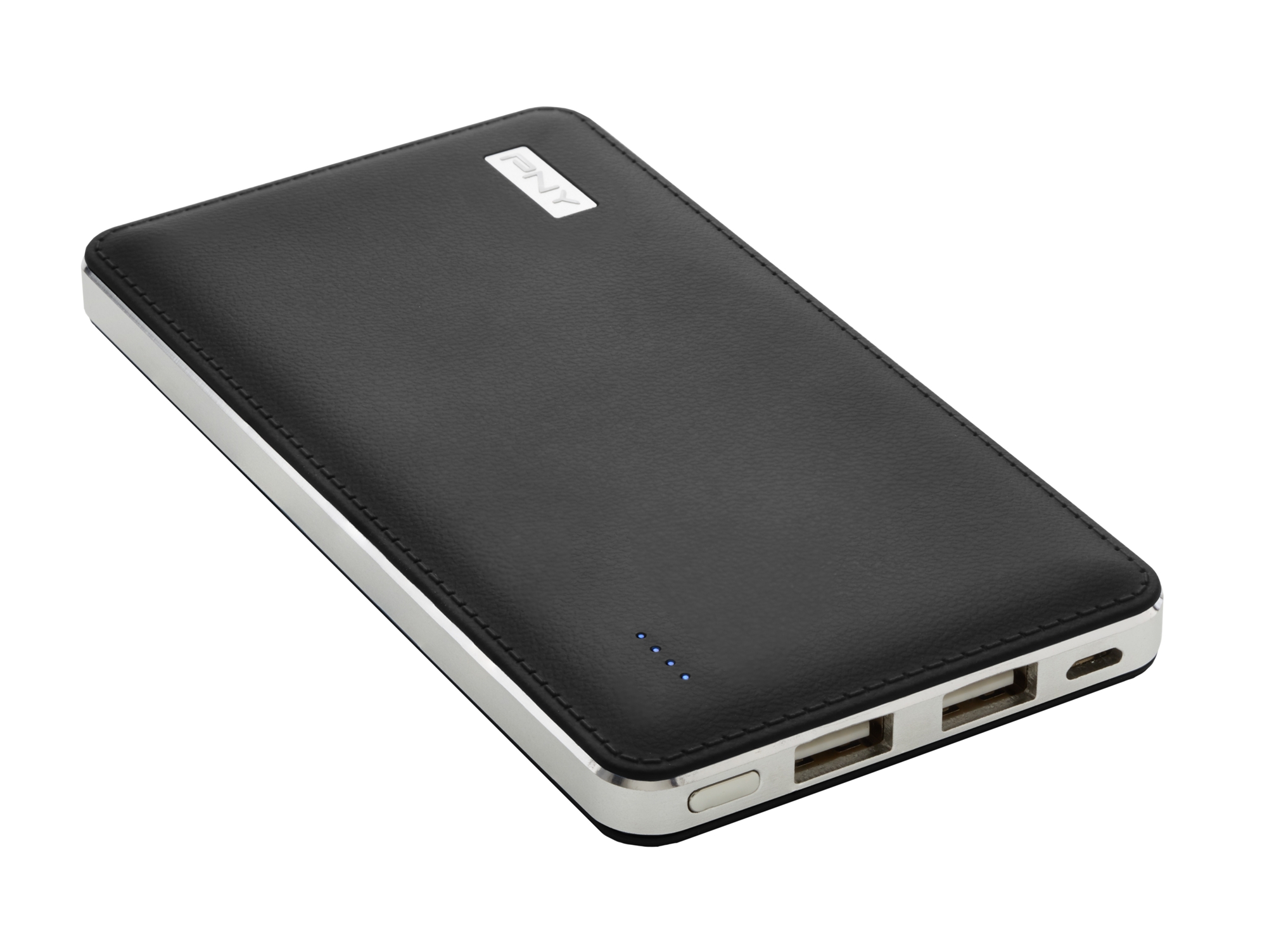 Powerbank PNY LH8000 (8000 mAh - 2 USB - MicroUSB - Negro)