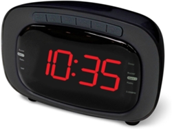 Radio Despertador DENVER CR-422 (Negro - Digital - AM/FM - Pilas y corriente - Alarma Doble)