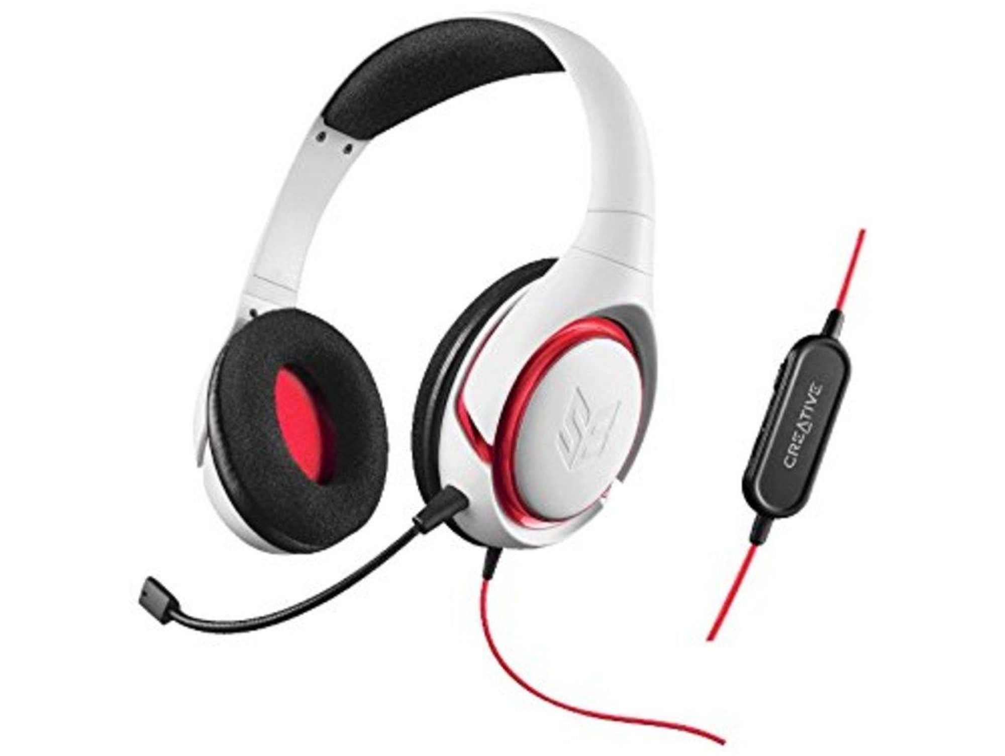 Auriculares Con Cable CREATIVE Inferno (Over Ear - PC - Blanco)