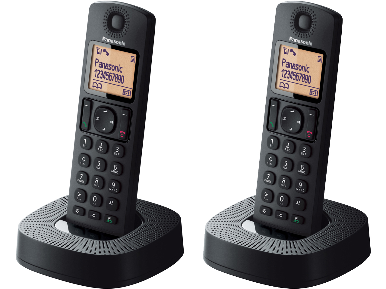 Teléfono Inalámbrico Dúo PANASONIC KX-TGC312SPB Negro