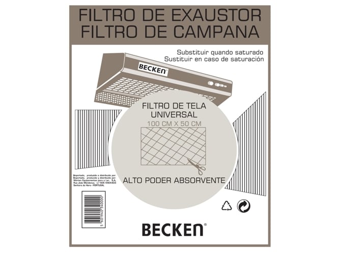 Filtro de Campana BECKEN REF4000 — 100 X 50