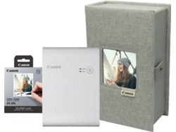 Kit Impresora Portátil CANON Selphy Square QX10 (Fotografía - Wi-Fi - Blanco)