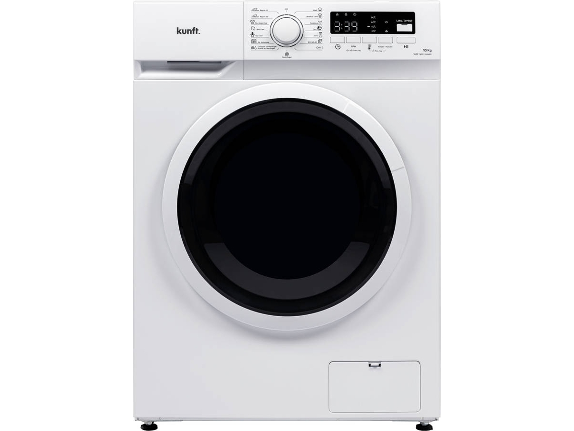 Lavadora KUNFT KWM8811 (10 kg - 1400 rpm - Blanco)