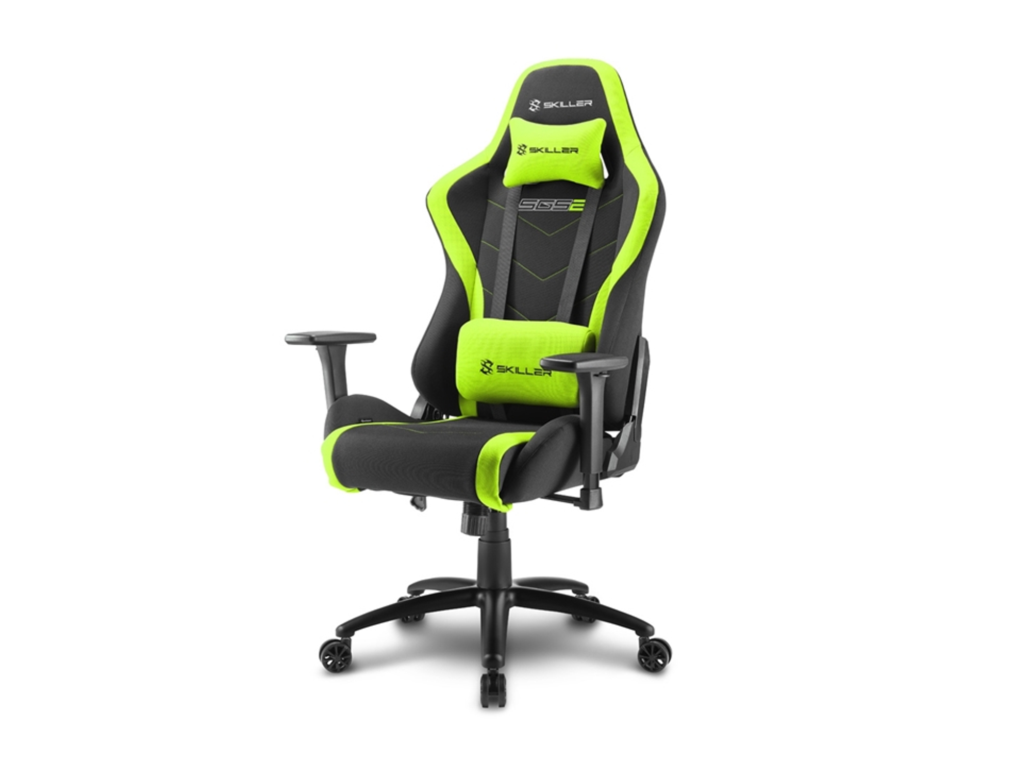 Silla Gaming SHARKOON Skiller SGS2 (Elevador a Gas Clase 4 - Negro y Verde)