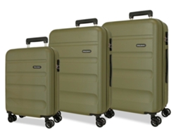 Conjunto de maletas ROLL ROAD Caqui (55/65/75 cm - 35/56/91 L)