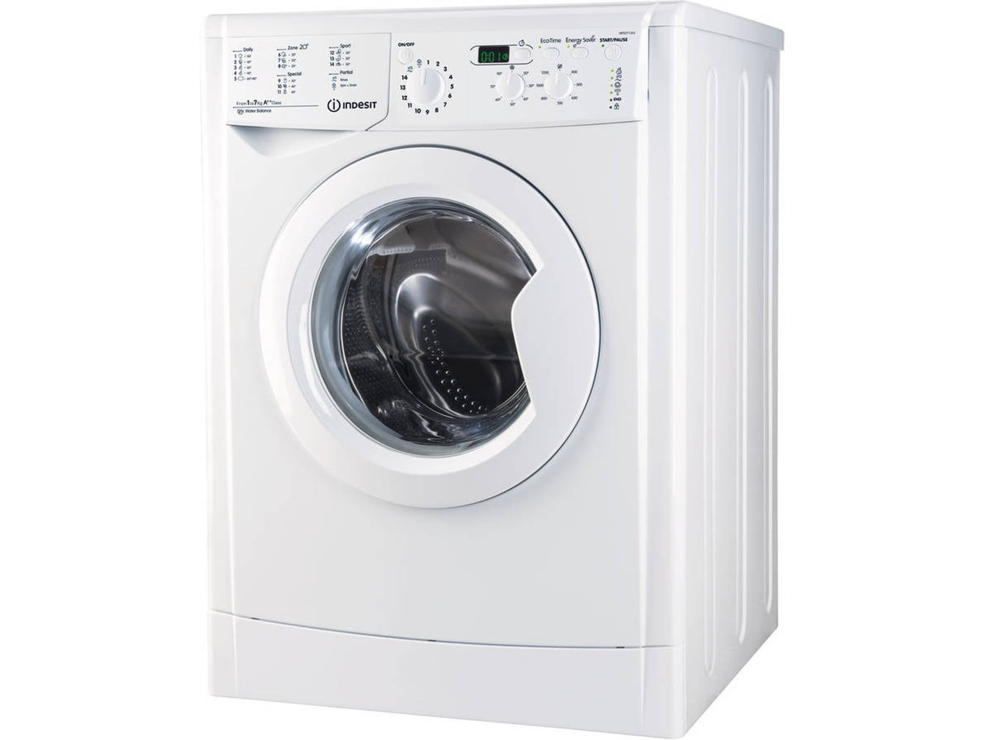 Lavadora INDESIT IWSD 71252 C ECO EU (7 kg - 1200 rpm - Blanco)