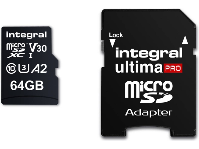 Tarjeta de Memoria MicroSD XC INTEGRAL Ultima PRO A2 (64 GB - 170MB/s)