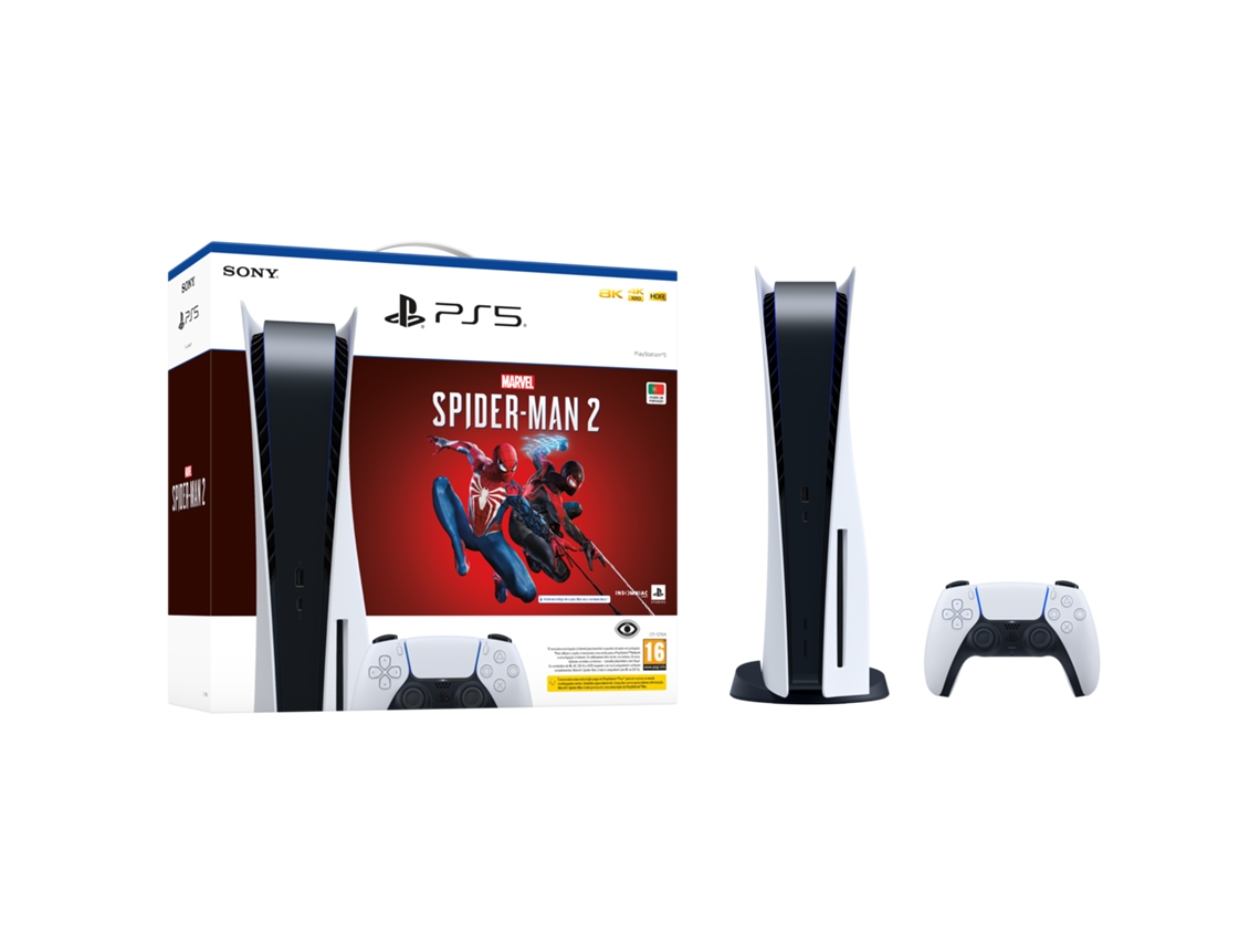 Consola PS5 (825 GB) + Juego Marvel's Spider-Man 2 (Formato