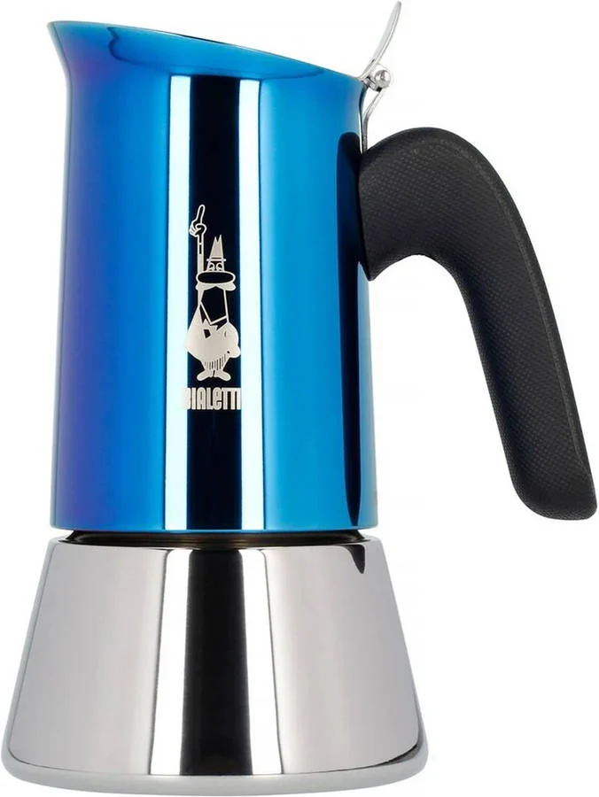 Cafetera Italiana BIALETTI New Venus 4 Tazas Azul Acero Inoxidable 200 ml
