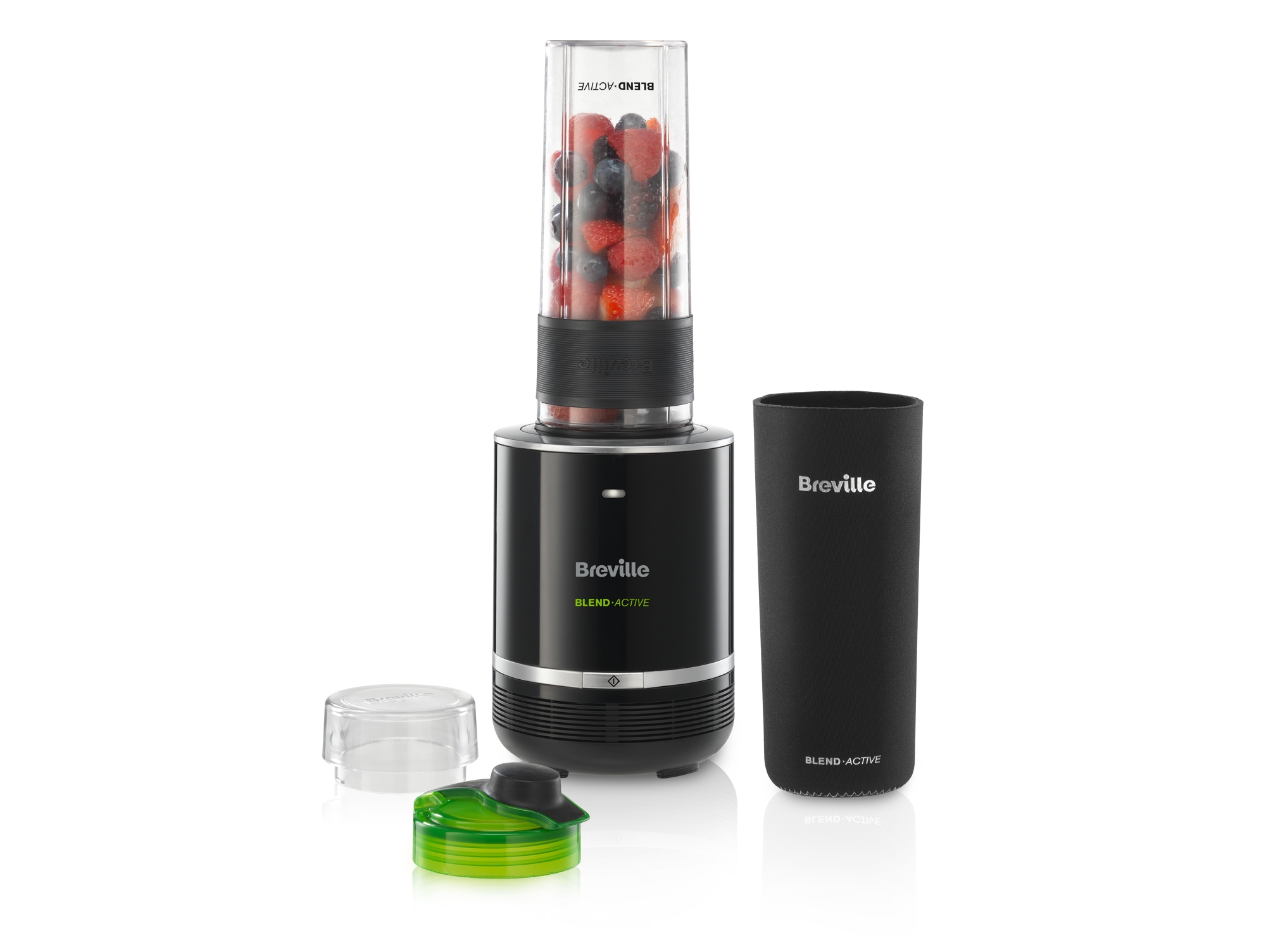 Batidora de Vaso BREVILLE VBL120X Personal Active Pro (300 W - 0.5 L - Negro)