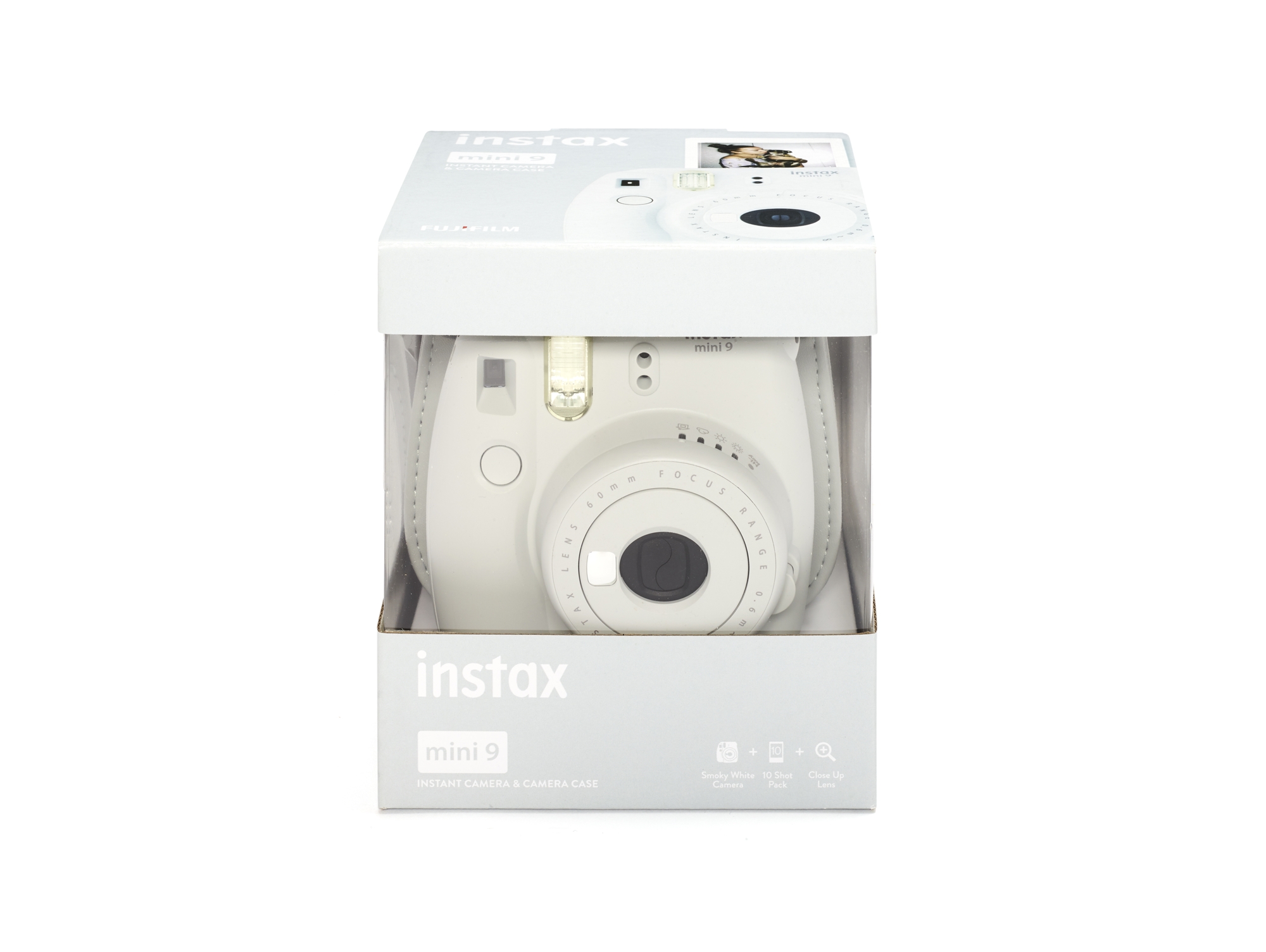 Kit Cámara Instantánea FUJIFILM Instax Mini 9 (Smoky White - Obturación: 1/60 s  - 2 Pilas LR6/AA - 62x46mm)