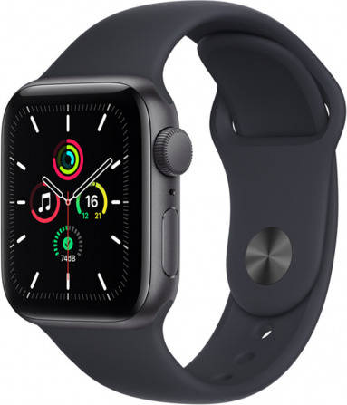 APPLE Watch SE GPS 40 mm Gris espacial con Correa Deportiva Medianoche