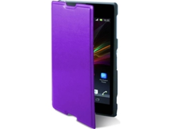 Funda Sony Xperia M2 KSIX Folio slim Violeta