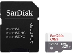 Tarjeta de Memoria Micro SDXC SANDISK Ultra 128 GB + SD Adapter Class 10