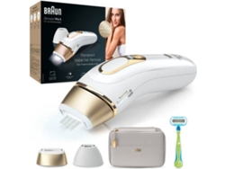 Depiladora Luz Pulsada BRAUN Silk·expert Pro 5 PL5154 (IPL - Multizonas - Blanco y Dorado)