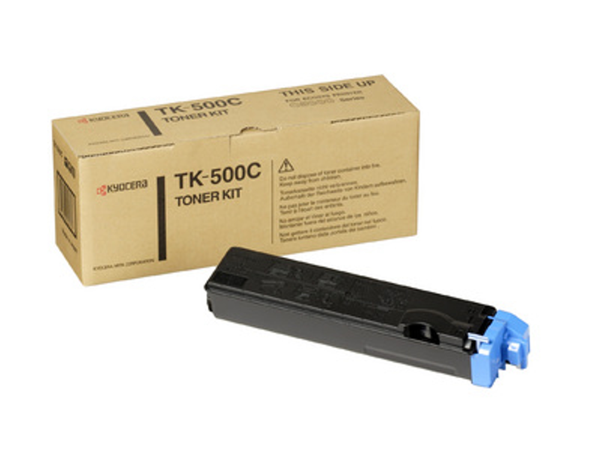 Cartucho de tóner Original KYOCERA TK-500C 8000 Pág Cian  para FS-C5016, C5016DN, C5016DNH, C5016DTN, C5016N