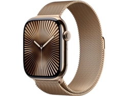 APPLE Watch Series 10 GPS + Cellular 46mm Titanio Oro con Correa Loop Milanese Oro (Talla - S/M)