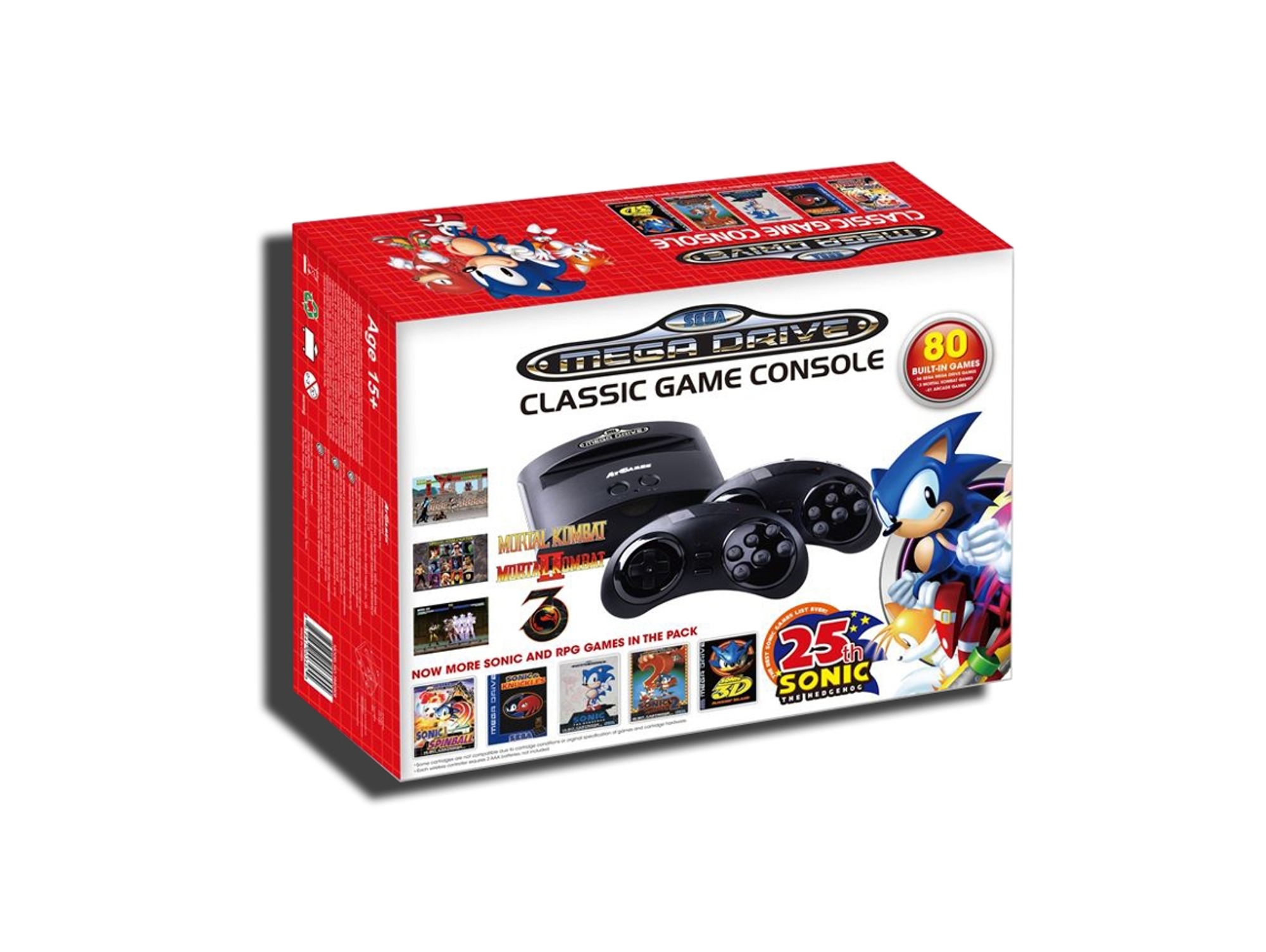 Consola Retro SEGA Mega Drive Sonic 25th