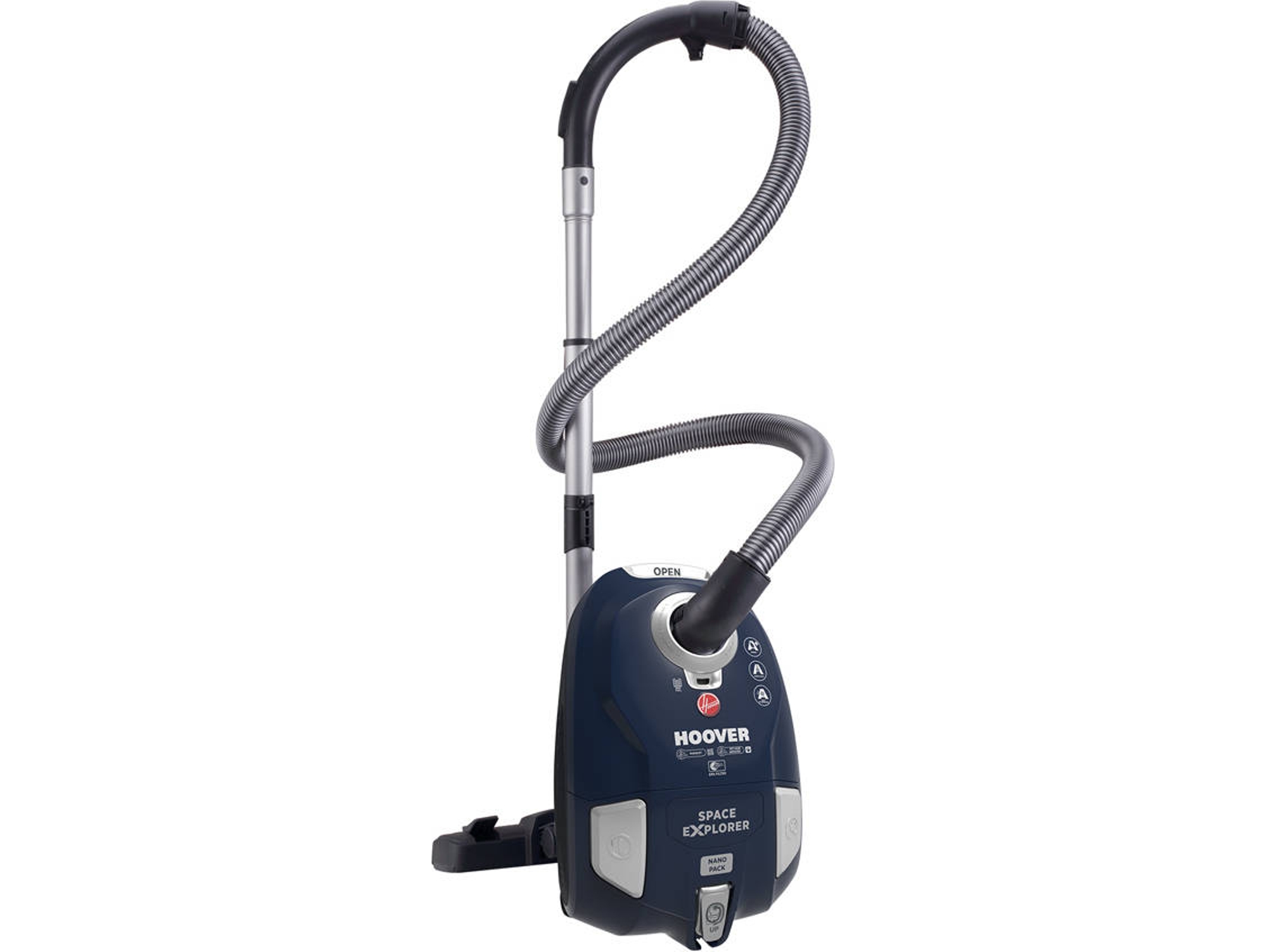 Aspirador con bolsa HOOVER Space Explorer Azul (A+ - 75 dB - Bolsa de polvo: 3 L)
