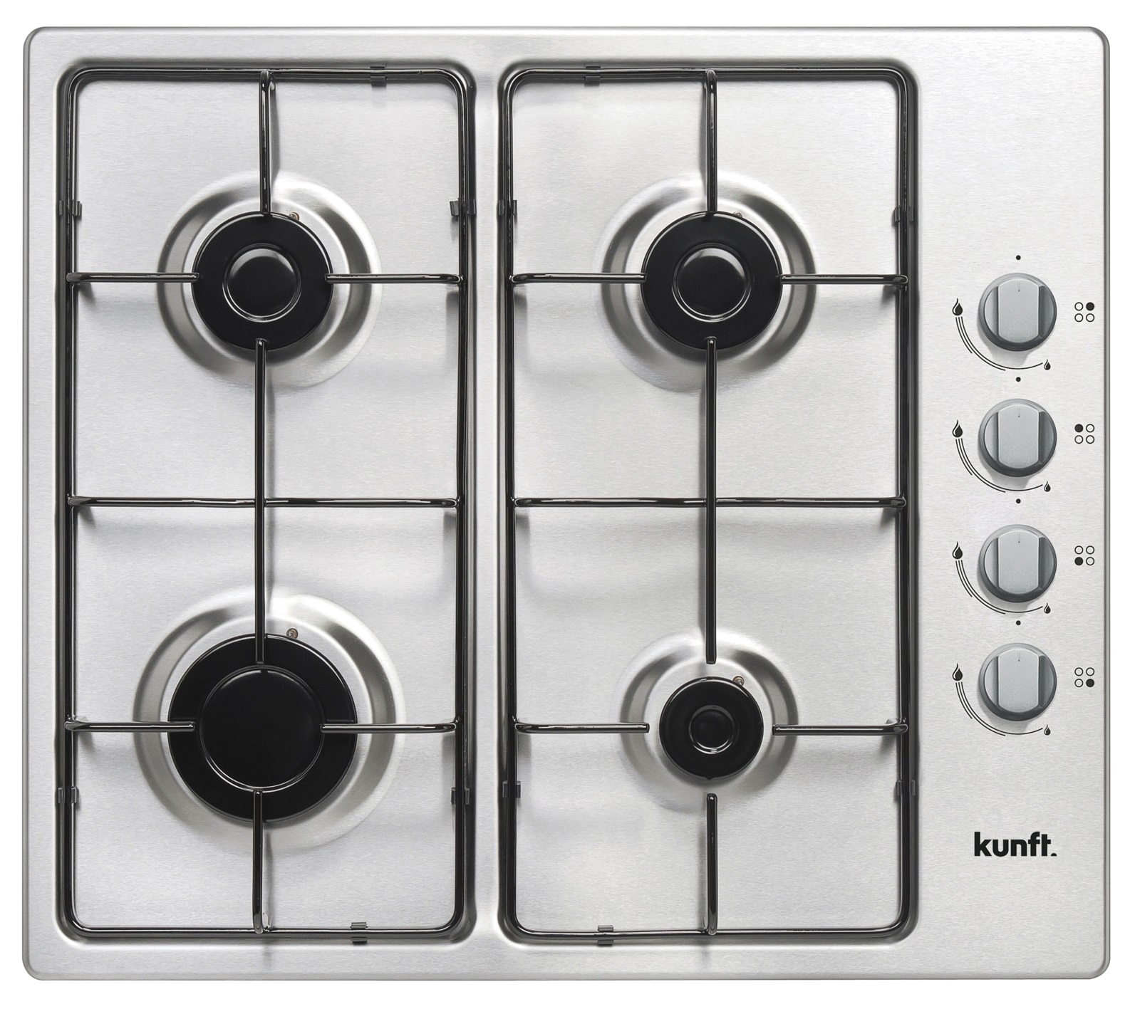 Placa de Gas KUNFT KGH2431 (Gas Butano-propano - 62.6 cm - Inox)