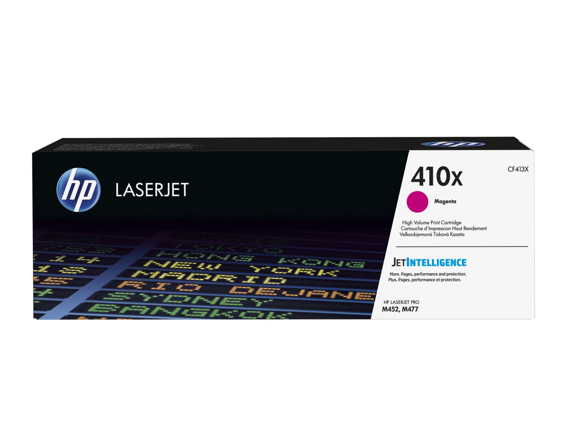 Cartucho de tóner original LaserJet HP 410X magenta de alta capacidad Laserjet  Pro series M452 y M477