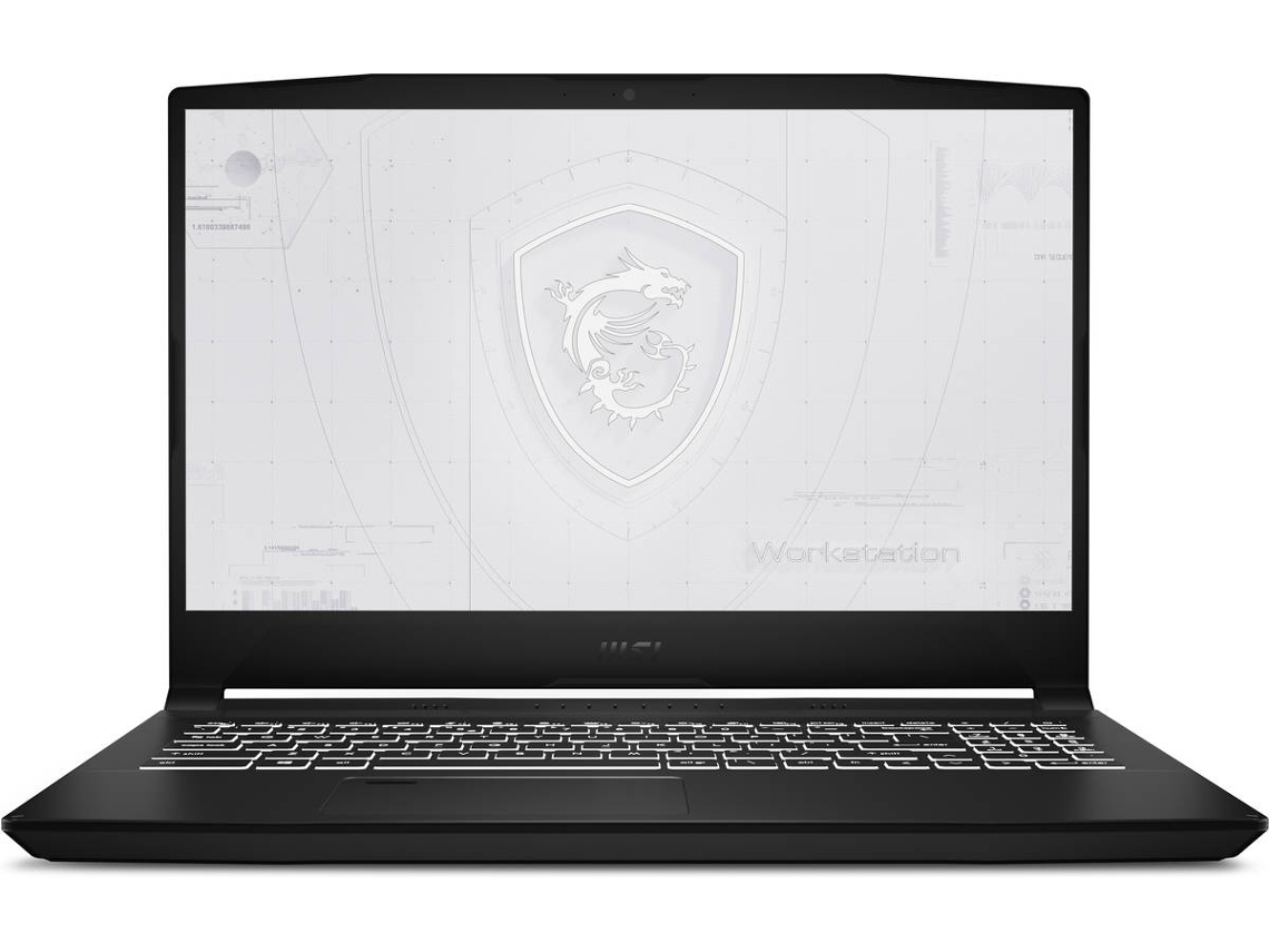 Portátil MSI WF66 11UI-257ES (15.6'' - Intel Core i7-11800H - RAM: 32 GB - 1 TB SSD - NVIDIA Quadro T1200)