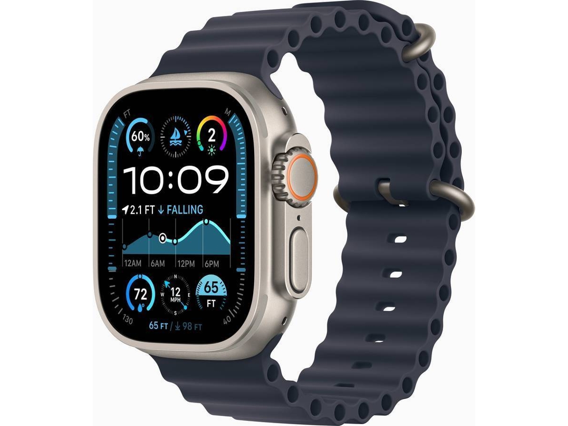 APPLE Watch Ultra 2 GPS + Cellular 49mm Titanio Natural con Correa Azul Marino