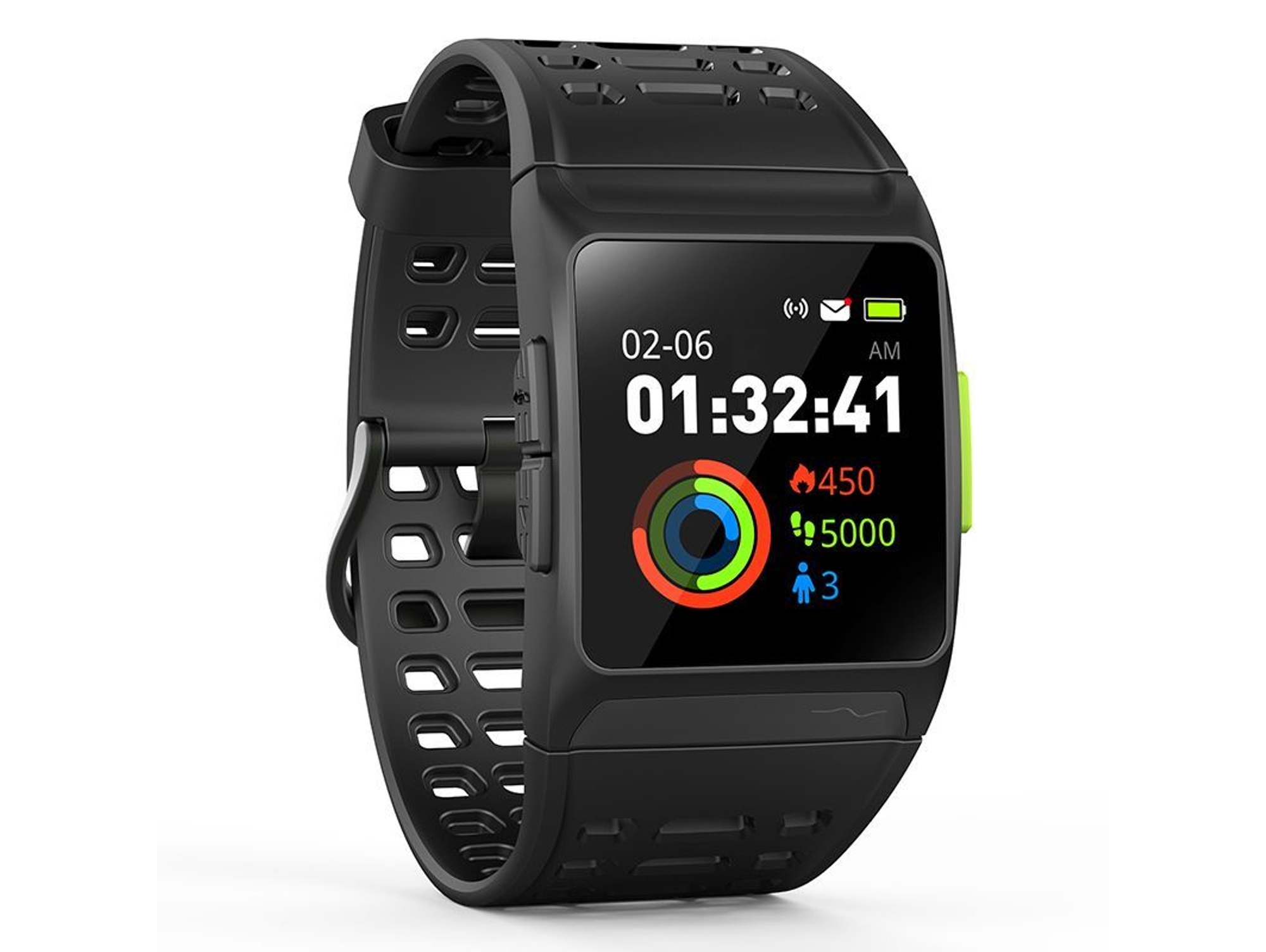 Reloj deportivo LEOTEC Training GPS Total Heart (Bluetooth - 5-7 días de autonomía - Pantalla táctil - Negro)