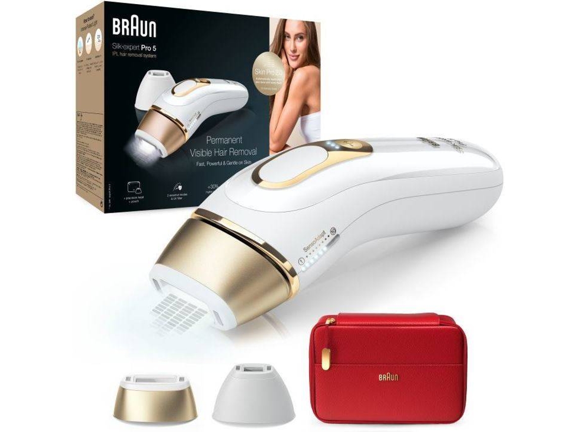 Depiladora Luz Pulsada BRAUN Silk·expert Pro 5 PL5160 (IPL - Multizona - Blanco)