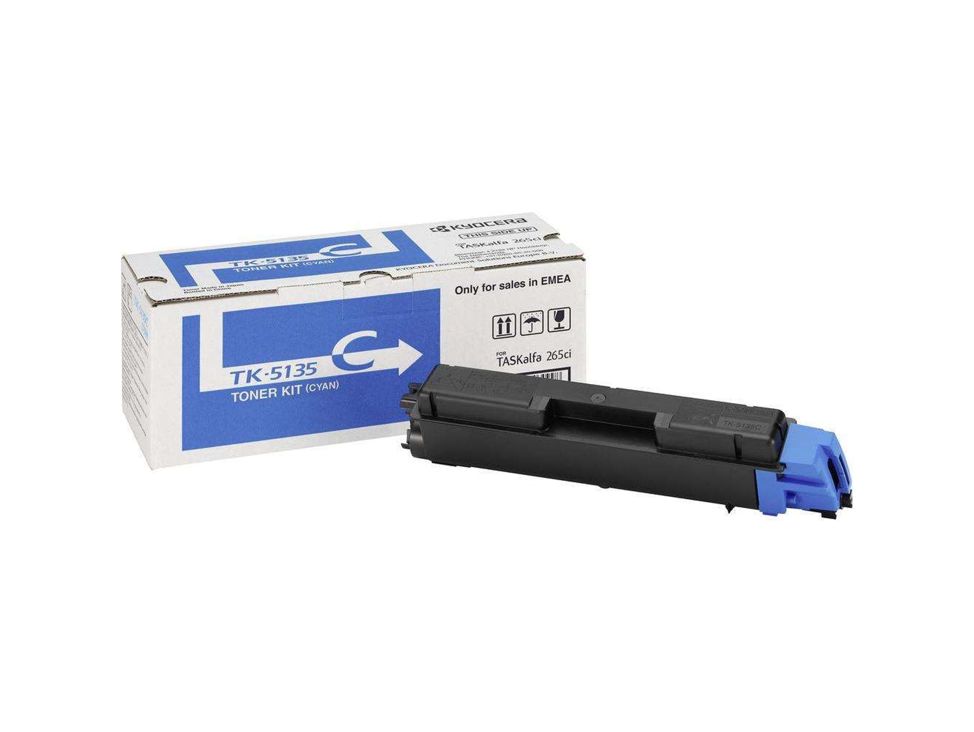 Cartucho de tóner Original KYOCERA TK 5135C Cian  para TASKalfa 265ci, 266ci