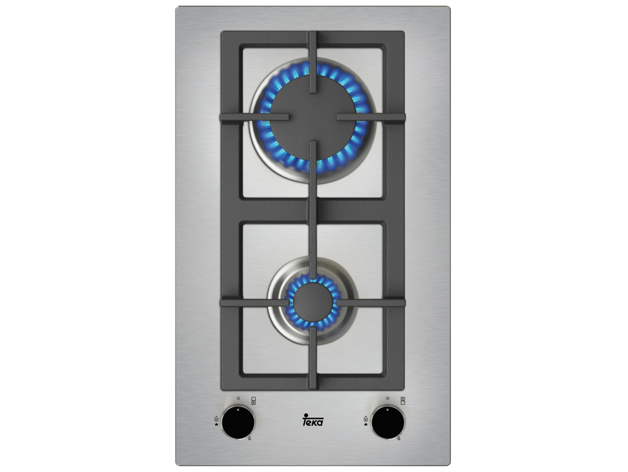 Placa de Gas TEKA Efx 20.1 2G AI AL CI (Gas Butano-propano - 30.5 cm - Inox)