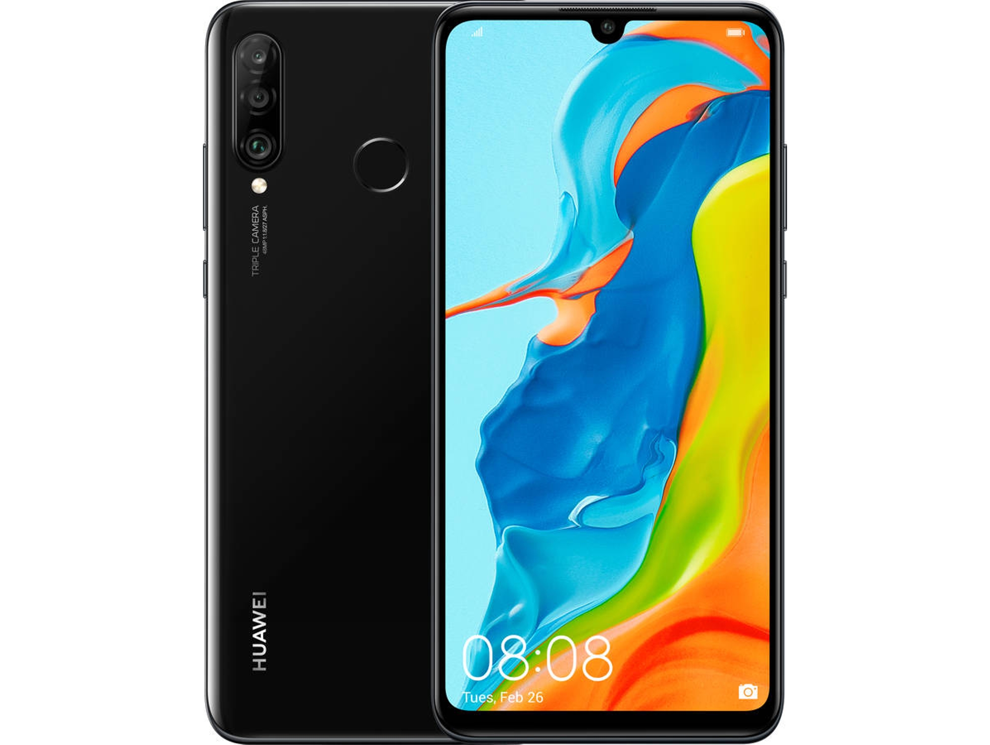Smartphone HUAWEI P30 Lite New Edition (6.15'' - 6 GB - 256 GB - Negro) + Band 4